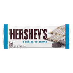 Hershey's Cookies 'N' Creme Chocolate Bars, 1.55 oz, 36 ct