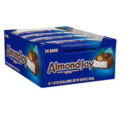Almond Joy Coconut & Almond Chocolate Candy Bar, 1.61 oz, 24 ct