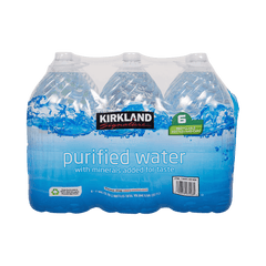 Kirkland Signature Purified Drinking Water, 1 Gallon, 6 ct