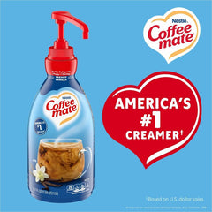 Coffee-mate Liquid Coffee Creamer, Non-Dairy, French Vanilla, 50.7 fl oz, Pump Bottle