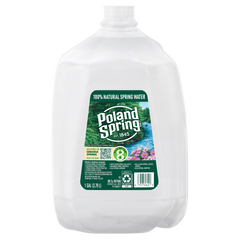 Poland Spring 100% Natural Spring Water, 1 Gallon, 6 ct