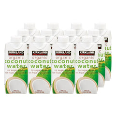 Kirkland Signature Organic Coconut Water, 11.1 fl oz, 12 ct