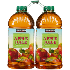 Kirkland Signature Apple Juice, Fresh Pressed, 1 Gallon, 2 ct