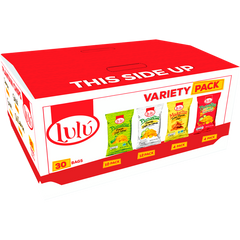 Lulu Plantain Chips, Variety Pack, 2.5 oz, 30 ct