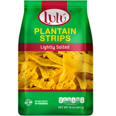 Lulu Plantain Strips, Lightly Salted, 16 oz