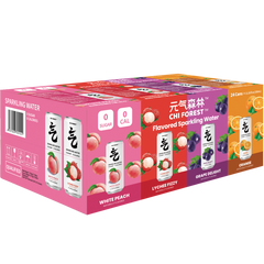 Chi Forest Flavored Sparkling Water, Variety Pack, 11.15 fl oz, 24 ct