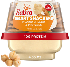 Sabra Hummus with Pretzels Cup, Classic, 4.56 oz, 12 ct