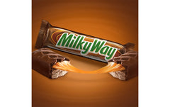 Milky Way Caramel Chocolate Candy Bar, Full Size, 1.84 oz, 36 ct