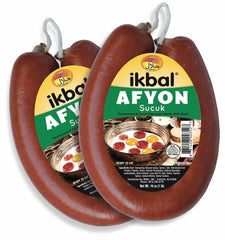 IKBAL Afyon Classic Sucuk (Halal Turkish Beef Sausage), 1 lb