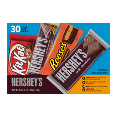 Hershey's, Kit Kat, Reese's Chocolate Candy Bars, Full Size, Variety Pack, 30 ct