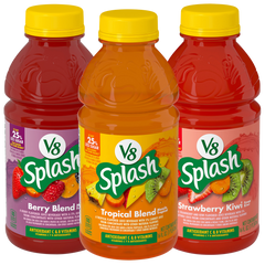 V8 Splash Juice Beverage, Variety Pack, 16 fl oz, 12 ct