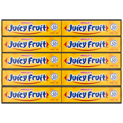 Wrigley's Juicy Fruit Chewing Gum, Original, 5 Sticks, 40 ct