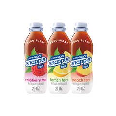 Snapple Tea, Zero Sugar, Variety Pack, 20 fl oz, 24 ct