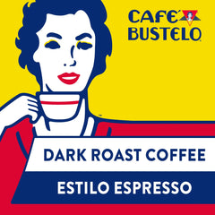 Cafe Bustelo Espresso Ground Coffee, Dark Roast, 10 oz brick, 4 ct