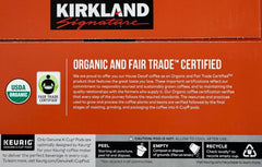 Kirkland Signature Organic House Decaf, Medium Roast, Keurig K-Cup Pods, 120 ct