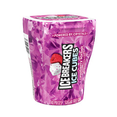 Ice Breakers Ice Cubes Sugar Free Gum, Raspberry Sorbet, 40 pieces, 4 ct