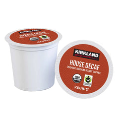 Kirkland Signature Organic House Decaf, Medium Roast, Keurig K-Cup Pods, 120 ct