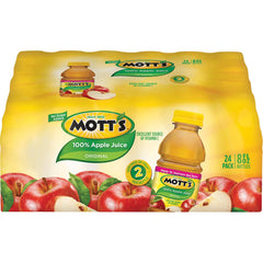 Mott's 100% Apple Juice, 8 fl oz, 24 ct