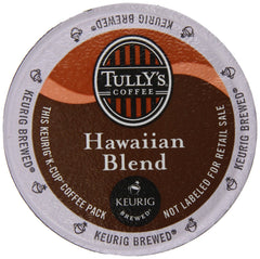 Tully’s Hawaiian Blend Coffee, Extra Bold Medium Roast, Keurig K-Cup Pods, 80 ct