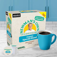 Newman's Own Organic Special Blend Coffee, Medium Roast, Keurig K-Cup Pods, 80 ct