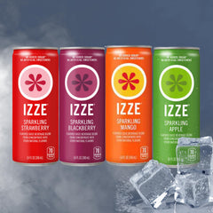 IZZE Sparkling Juice Beverage, Variety Pack, 8.4 fl oz, 24 ct