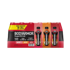 BODYARMOR SuperDrink, Variety Pack, 20 fl oz, 18 ct