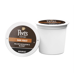 Peet's Coffee Major Dickason's Blend, Dark Roast, Keurig K-Cup Pods, 75 ct