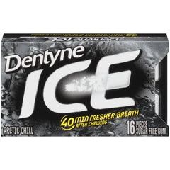 Dentyne Ice Sugar Free Gum, Arctic Chill, 16 Pieces, 12 ct