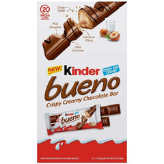 Kinder Bueno Chocolate Bars, 1.5 oz, 20 ct