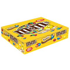 M&M'S Full Size Chocolate Candy, Peanut, 1.74 oz, 48 ct