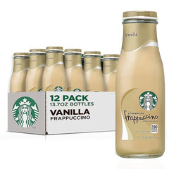 Starbucks Frappuccino Chilled Coffee Drink, Vanilla, 13.7 fl oz, 12 ct