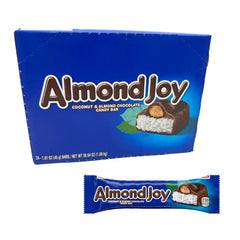 Almond Joy Coconut & Almond Chocolate Candy Bar, 1.61 oz, 24 ct