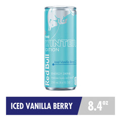 Red Bull Winter Edition Energy Drink, Sugar Free, Iced Vanilla Berry, 8.4 fl oz, 24 ct