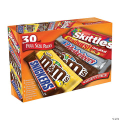 Mars Candy, Full Size, Variety Pack, 30 ct
