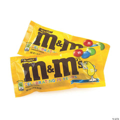 M&M'S Full Size Chocolate Candy, Peanut, 1.74 oz, 48 ct
