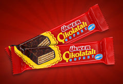 Ulker Chocolate-Coated Wafers, Crispy Layers with Hazelnut Cream Filling, 36Gr x 36 pcs