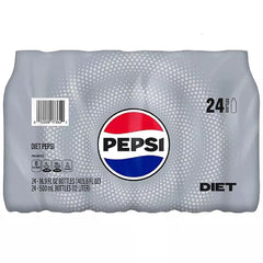 Diet Pepsi, 16.9 fl oz Bottles, 24-Pack