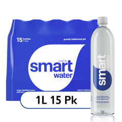 Glaceau Smartwater, 33.8 fl oz, 15 ct