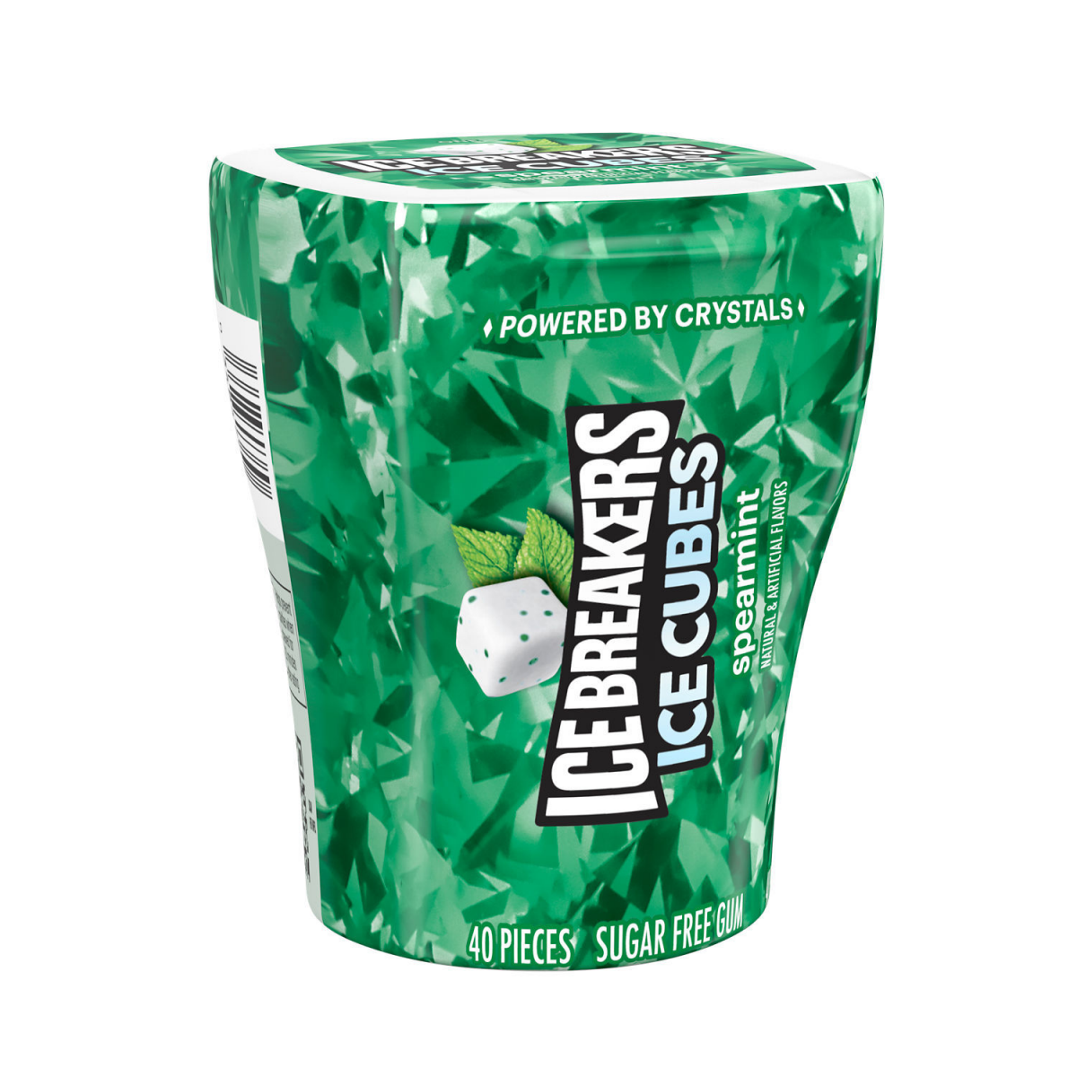 Ice Breakers Ice Cubes Sugar Free Gum, Wintergreen, 40 pieces, 4 ct