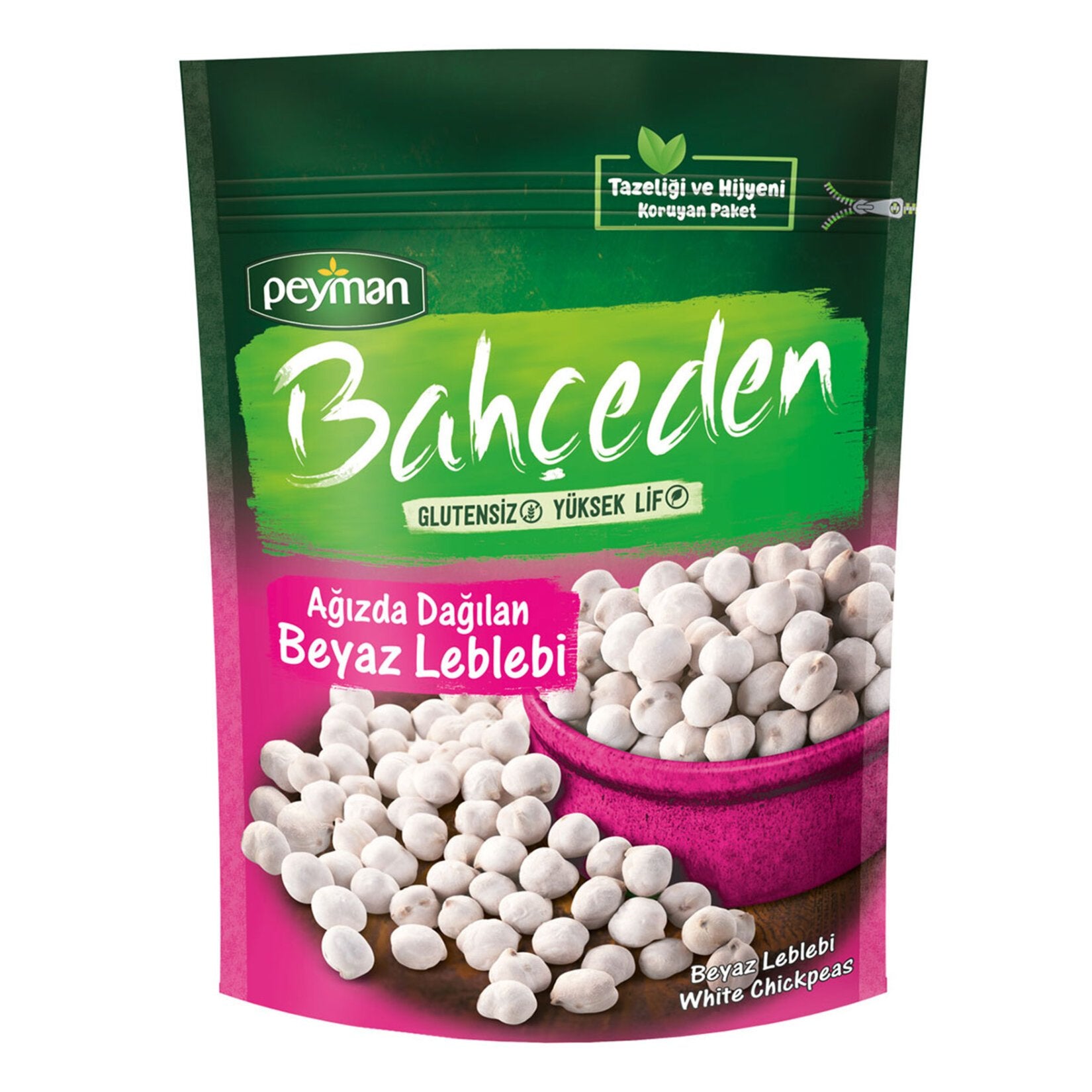 Peyman Bahceden White Roasted Chickpeas (Beyaz Leblebi), 5.3 oz (150 gr)