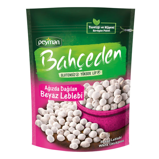 Peyman Bahceden White Roasted Chickpeas (Beyaz Leblebi), 5.3 oz (150 gr)