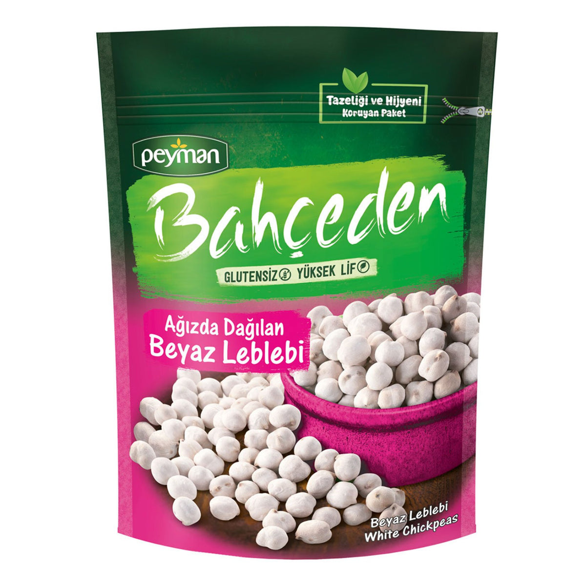 Peyman Bahceden White Roasted Chickpeas (Beyaz Leblebi), 5.3 oz (150 gr)