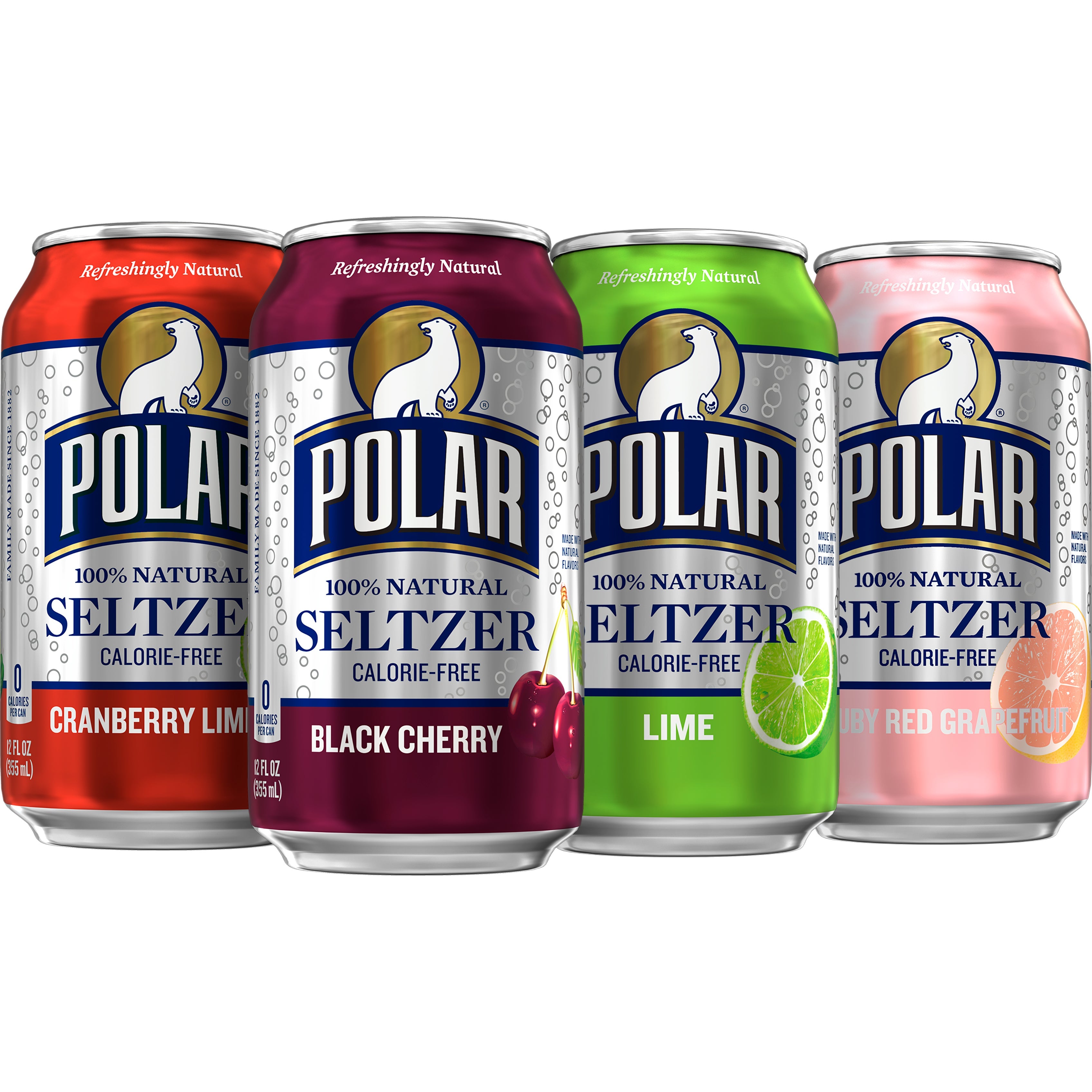 Polar Seltzer Water, Variety Pack, 12 fl oz, 32 ct