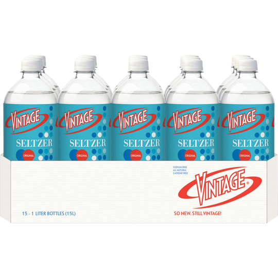 Vintage Seltzer Water, 1 Liter, 15 ct