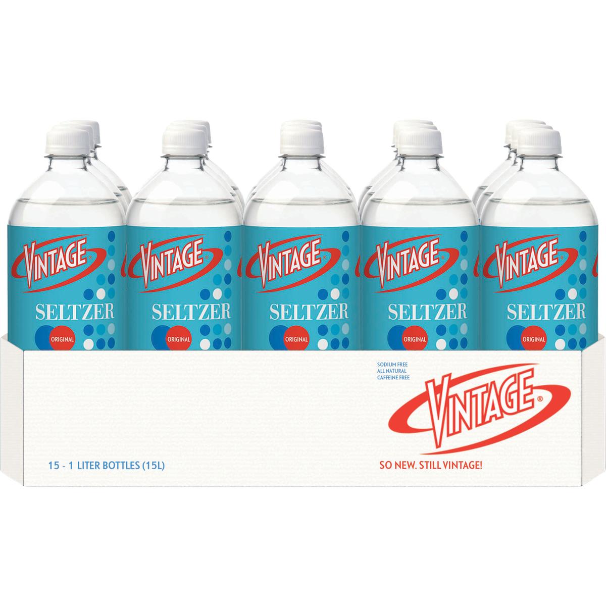 Vintage Seltzer Water, 1 Liter, 15 ct