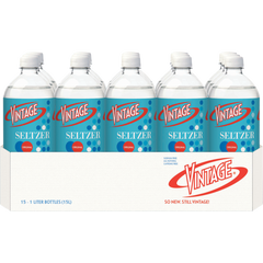 Vintage Seltzer Water, 1 Liter, 15 ct