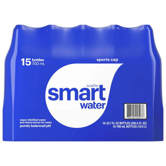 Glaceau Smartwater, 23.7 fl oz, 15 ct