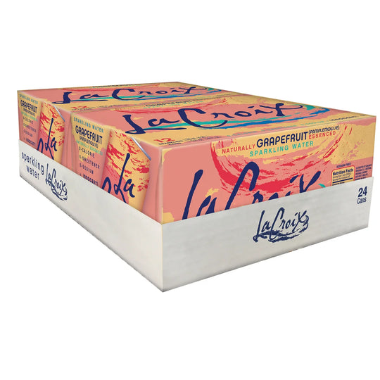LaCroix Sparkling Water, Grapefruit, 12 fl oz, 24 ct