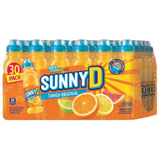 SunnyD Citrus Punch, Tangy Original, 11.3 fl oz, 30 ct