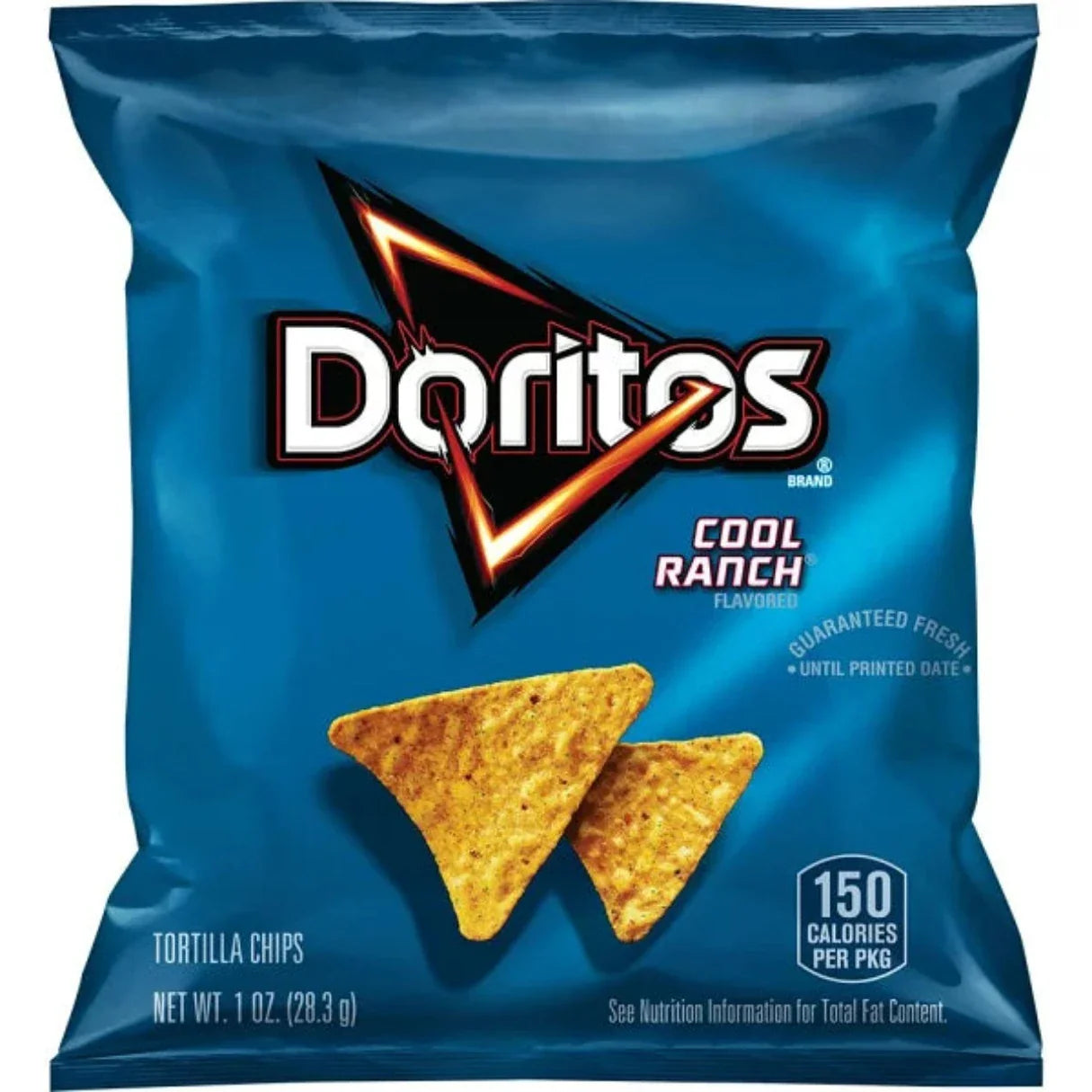 Doritos Tortilla Chips, Cool Ranch, 1.0 oz, 50 ct